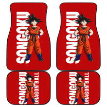 Load image into Gallery viewer, Dragon Ball Z Red Car Floor Mats Goku Anime Car Mats Ci0811