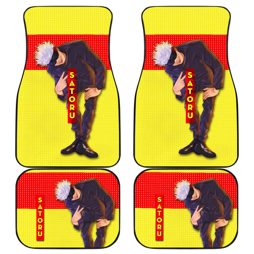 Satoru Gojo Jujutsu KaiSen Car Floor Mats Anime Car Mats Gift For Fans Ci0622