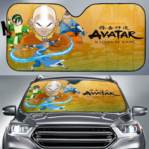 Avatar The Last Airbender Anime Auto Sunshade Avatar The Last Airbender Car Accessories Aang And Friends Ci121405