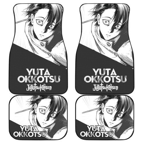 Yuta Okkotsu Car Floor Mats Jujutsu Kai Sen Black Car Mats Ci0706