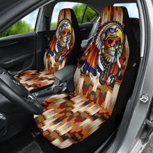 Load image into Gallery viewer, Skull Native American Car Seat Covers Car Accessories Ci220419-05