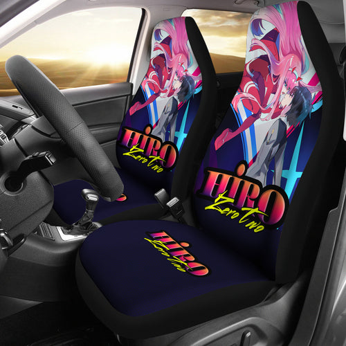 Hiro Zero Two Seat Covers Anime Girl Seat Covers Ci0715