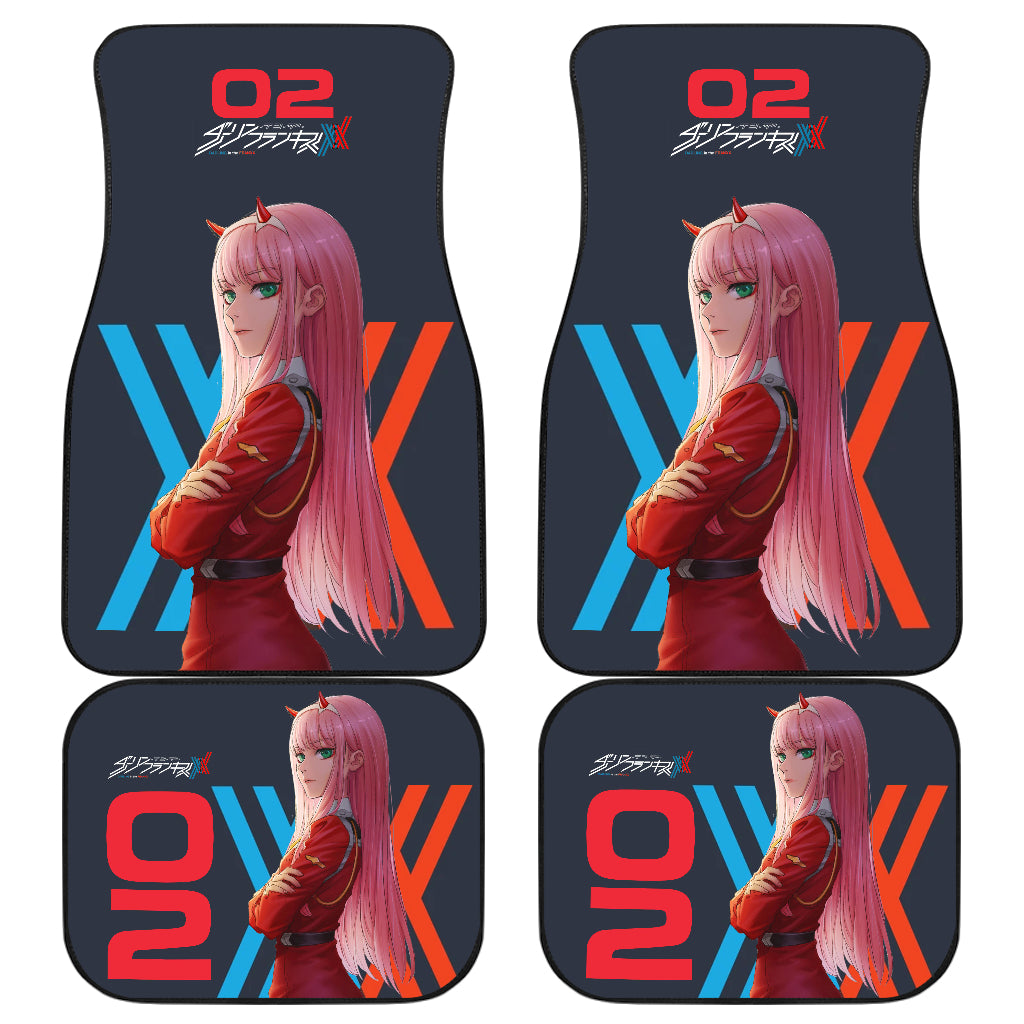 Zero Two Anime Beauty Girl Car Floor Mats Accessories Anime Ci0719