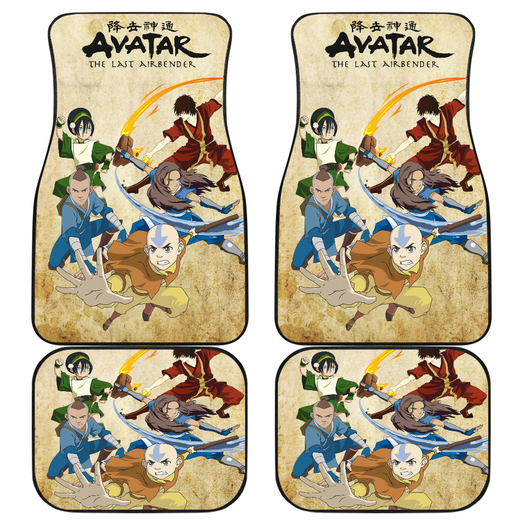 Avatar The Last Airbender Anime Car Floor Mats Avatar The Last Airbender Car Accessories  Fighting Together Ci121309