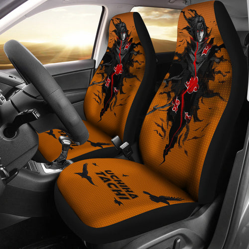 Itachi Akatsuki Red Seat Covers Naruto Anime Car Seat Covers Ci102202