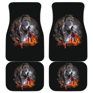 Horror Movie Car Floor Mats | Michael Myers Scary Moon Night Car Mats Ci090421