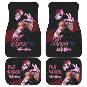 Yuji Itadori Sukuna Car Floor Mats Jujutsu Kai Sen Anime Fan Car Mats Ci0701