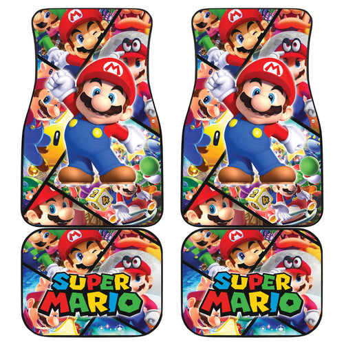 Super Mario Car Floor Mats Custom For Fans Ci221219-08