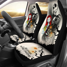 Load image into Gallery viewer, Nightmare Before Christmas Cartoon Car Seat Covers | Jack Sally And Zero Halloween Tree Silhouette Seat Covers Ci100504