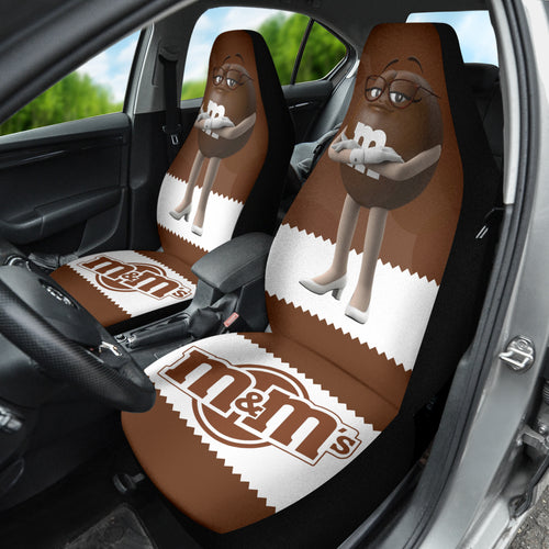M&M Brown Chocolate Fantasy Car Seat Covers Car Accessories Ci220517-10