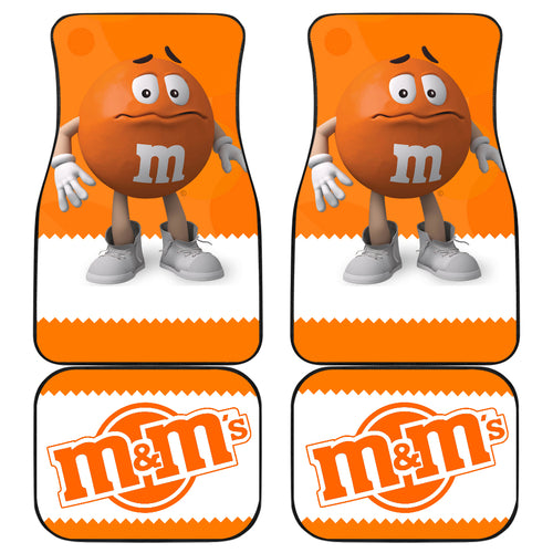 M&M Orange Chocolate Funny Car Floor Mats Car Accessories Ci220525-03