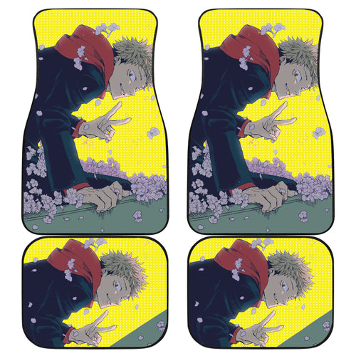 Yuji Itadori Car Floor Mats Jujutsu Kaisen Anime Car Mats Fan Gift Ci0710