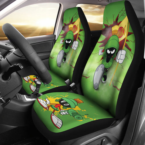 Marvin The Martian Car Seat Covers Custom For Fan Ci221118-04