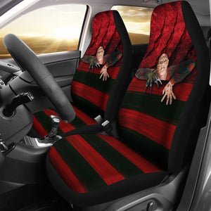 Horror Movie Car Seat Covers | Freddy Krueger On The Edge Seat Covers Ci082721