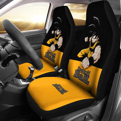 Dragon Ball Z Car Seat Covers Goku Anime Yellow Seat Covers Ci0809