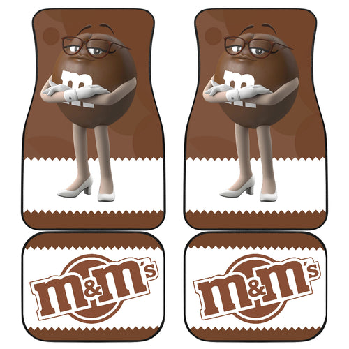 M&M Brown Chocolate Funny Car Floor Mats Car Accessories Ci220525-06
