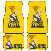 Load image into Gallery viewer, Vegeta Art Dragon Ball Anime Yellow Car Floor Mats Unique Design Ci0814