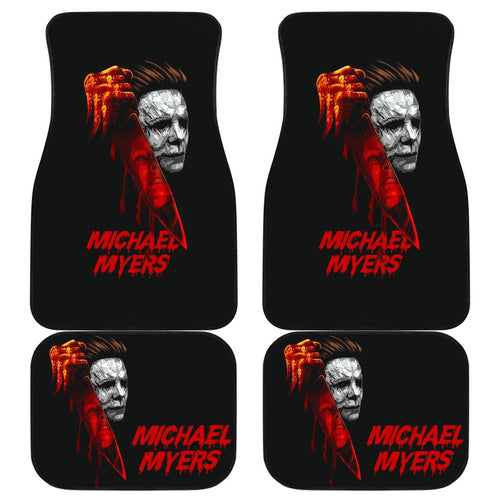 Horror Movie Car Floor Mats | Michael Myers Bloody Knife Car Mats Ci090221