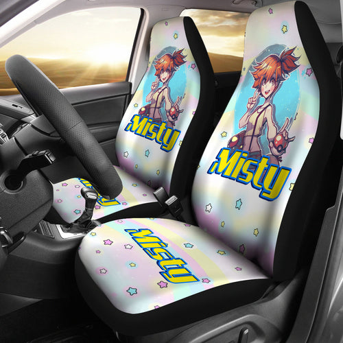 Anime Misty love Ash Pokemon Car Seat Covers Pokemon Car Accessorries Ci111104