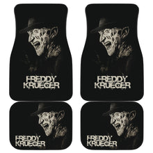 Load image into Gallery viewer, Horror Movie Car Floor Mats | Freddy Krueger Shouting Black White Car Mats Ci082821