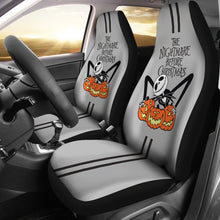 Load image into Gallery viewer, Nightmare Before Christmas Cartoon Car Seat Covers | Cute Jack Skellington Holding Pumpkins Seat Covers Ci100701