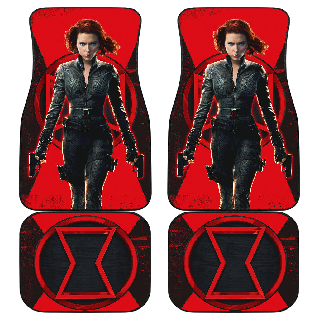 Black Widow Natasha Car Floor Mats Car Accessories Ci220530-07