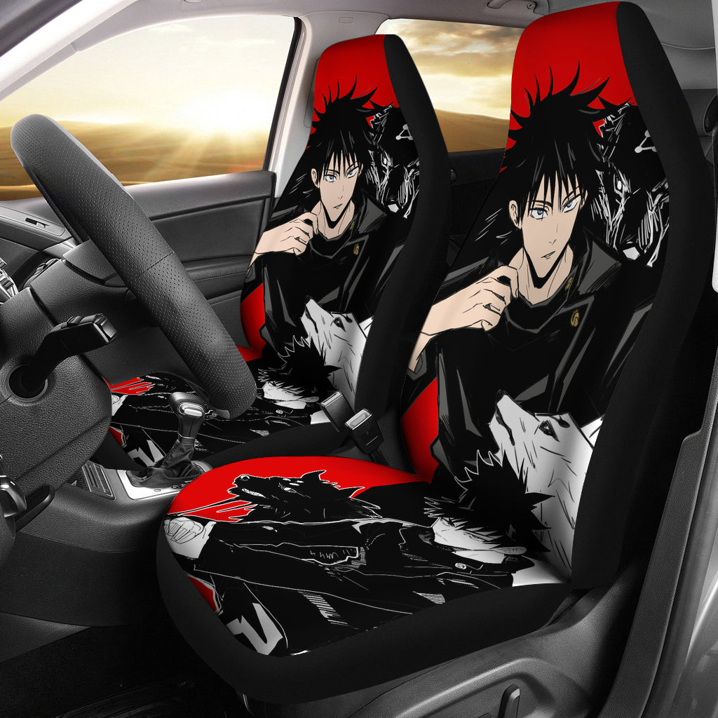 Megumi Fushiguro Car Seat Covers Jujutsu KaiSen Anime Fan Gift Ci0607