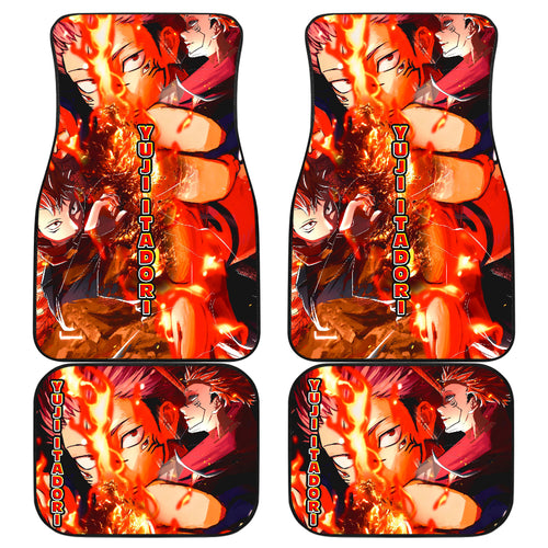 Yuji  KaiSen Yellow Style Car Mats Anime Mats Ci0630