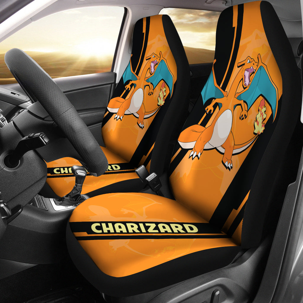 Charizard Pokemon Car Seat Covers Style Custom For Fans Ci230116-05