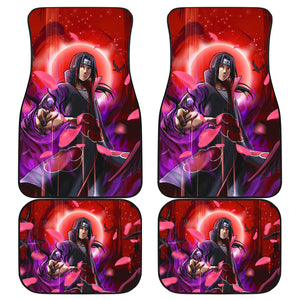 Itachi Akatsuki ART Fire Car Floor Mats Akatsuki Anime Car Accessorries Ci102305