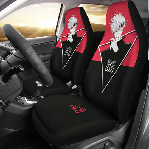 Satoru Gojo Jujutsu KaiSen Pink Car Seat Covers Anime Seat Covers Ci0629