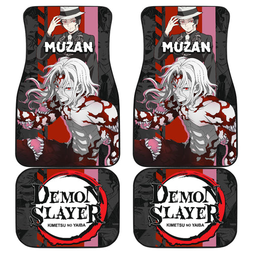 Demon Slayer Car Floor Mats Muzan Car Accessories Fan Gift Ci220224-09