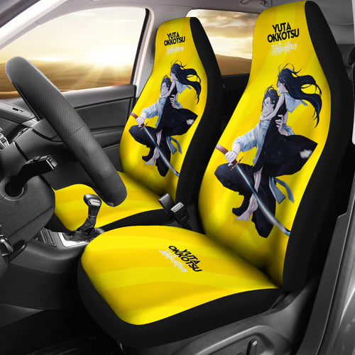 Yuta Okkotsu Yellow Pattern Car Seat Covers Jujutsu Kaisen Anime Seat Covers Ci70803