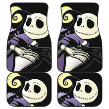 Load image into Gallery viewer, Nightmare Before Christmas Cartoon Car Floor Mats | Cute Smiling Jack Skellington With Moon Hill Car Mats Ci092501