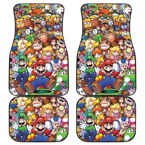 Super Mario Car Floor Mats Custom For Fans Ci221220-07