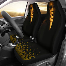Load image into Gallery viewer, Horror Movie Car Seat Covers | Michael Myers Half Face Flying Bats Seat Covers Ci090821