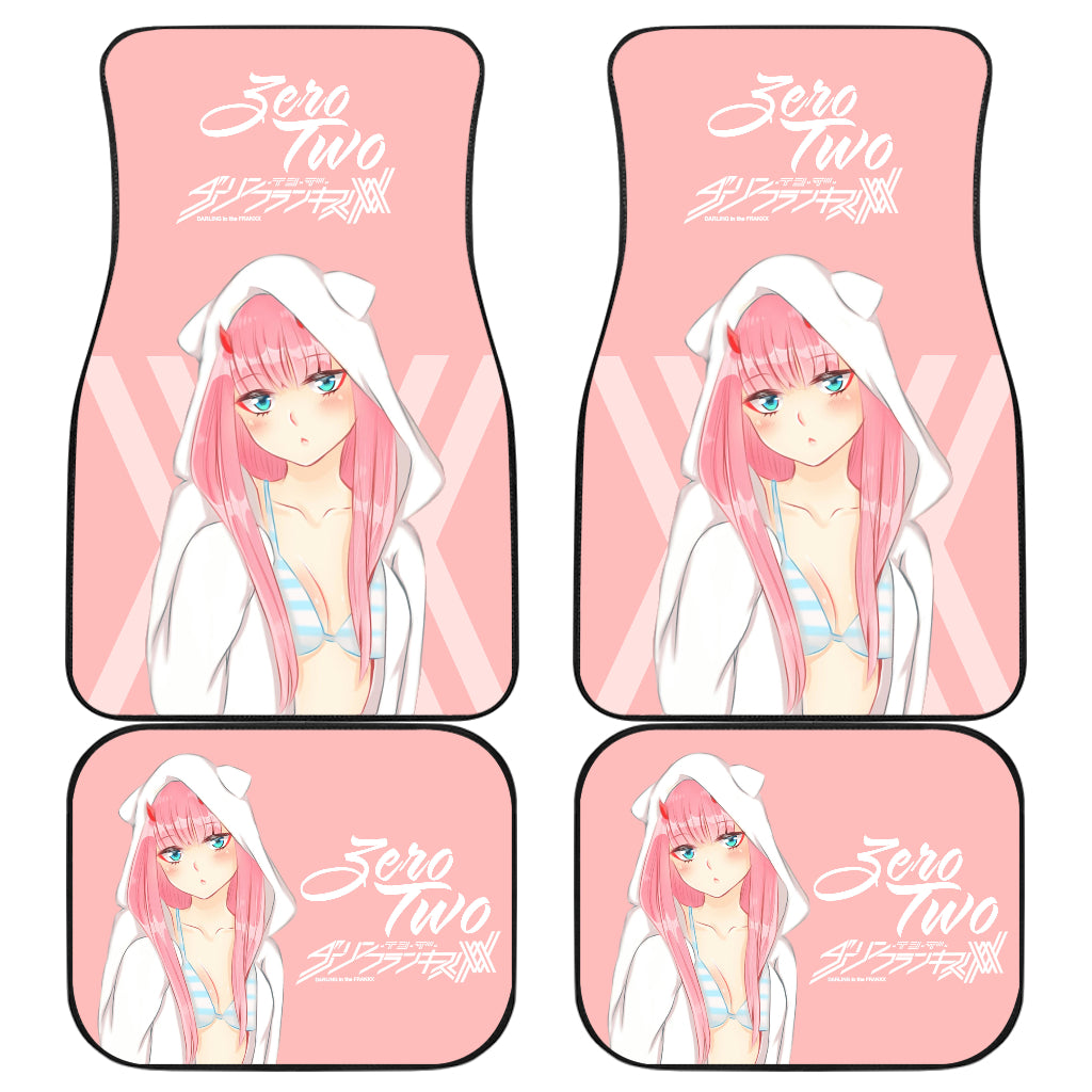 Zero Two Anime Sexy Girl Car Floor Mats Anime Gift Ci0723