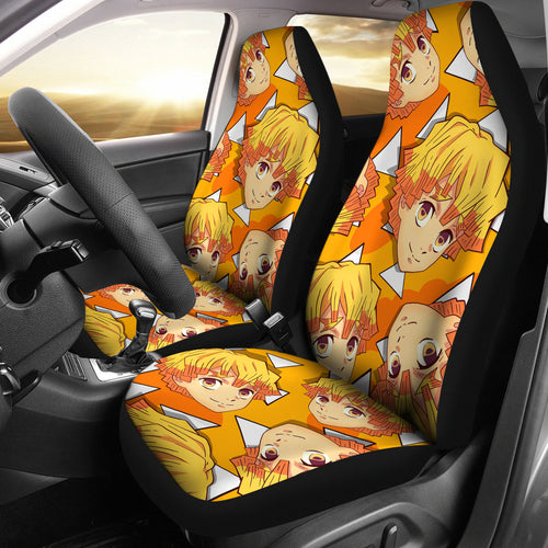 Demon Slayer Anime Car Seat CoversAgatsuma Zenitsu Car Accessories Fan Gift Ci011503