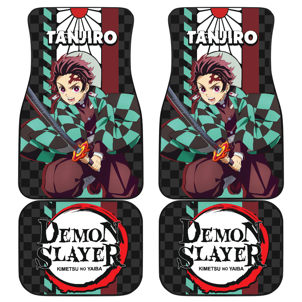 Demon Slayer Car Floor Mats Tanjro Car Accessories Fan Gift Ci220224-07