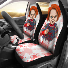 Load image into Gallery viewer, Chucky Blood Horror Halloween Car Seat Covers Chucky Horror Film Car Accesories Ci091421