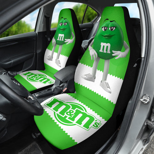 M&M Green Chocolate Fantasy Car Seat Covers Car Accessories Ci220517-09