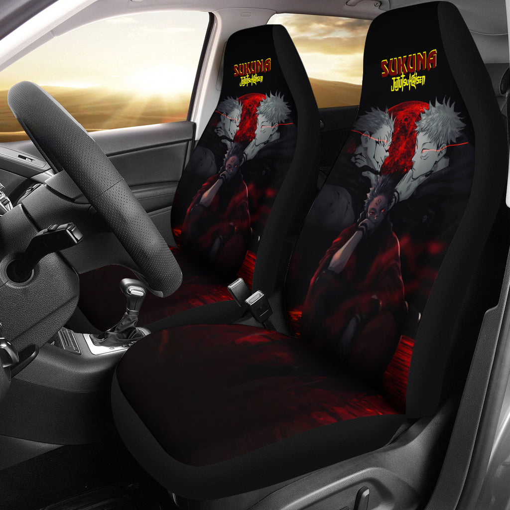 Sukuna Anime Fan Car Seat Covers Fan Art Jujutsu KaiSen Anime Otoku Seat Covers Ci0207
