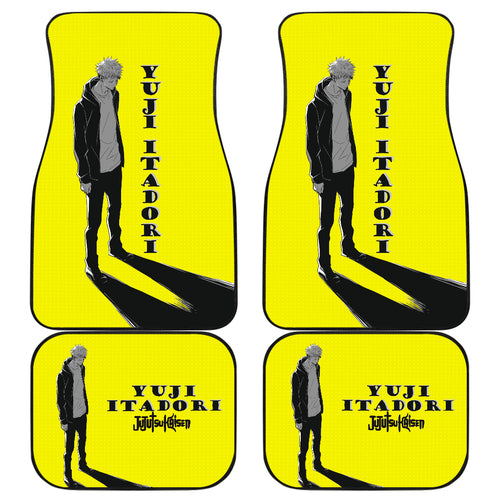 Yuji Itadori Yellow Car Floor Mats Jujutsu Kaisen Anime Car Mats Ci0709