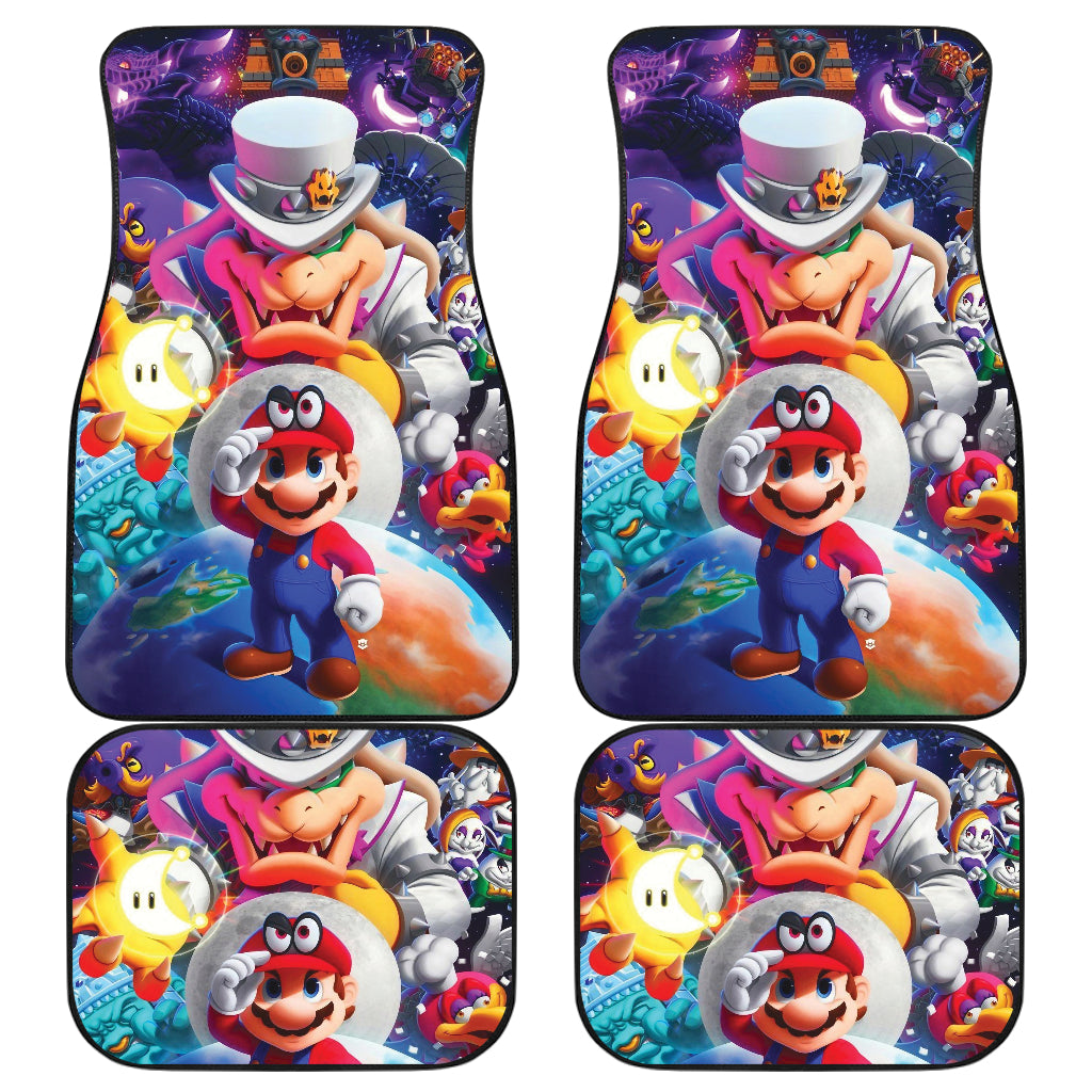 Super Mario Car Floor Mats Custom For Fans Ci221220-10