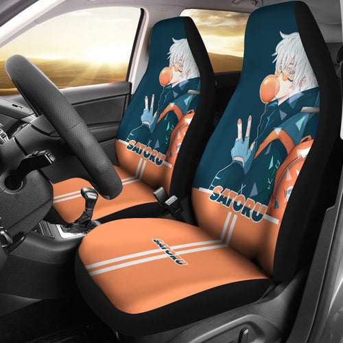 Satoru Gojo Jujutsu KaiSen Car Seat Covers Anime Seat Covers Fan Gift Ci0622