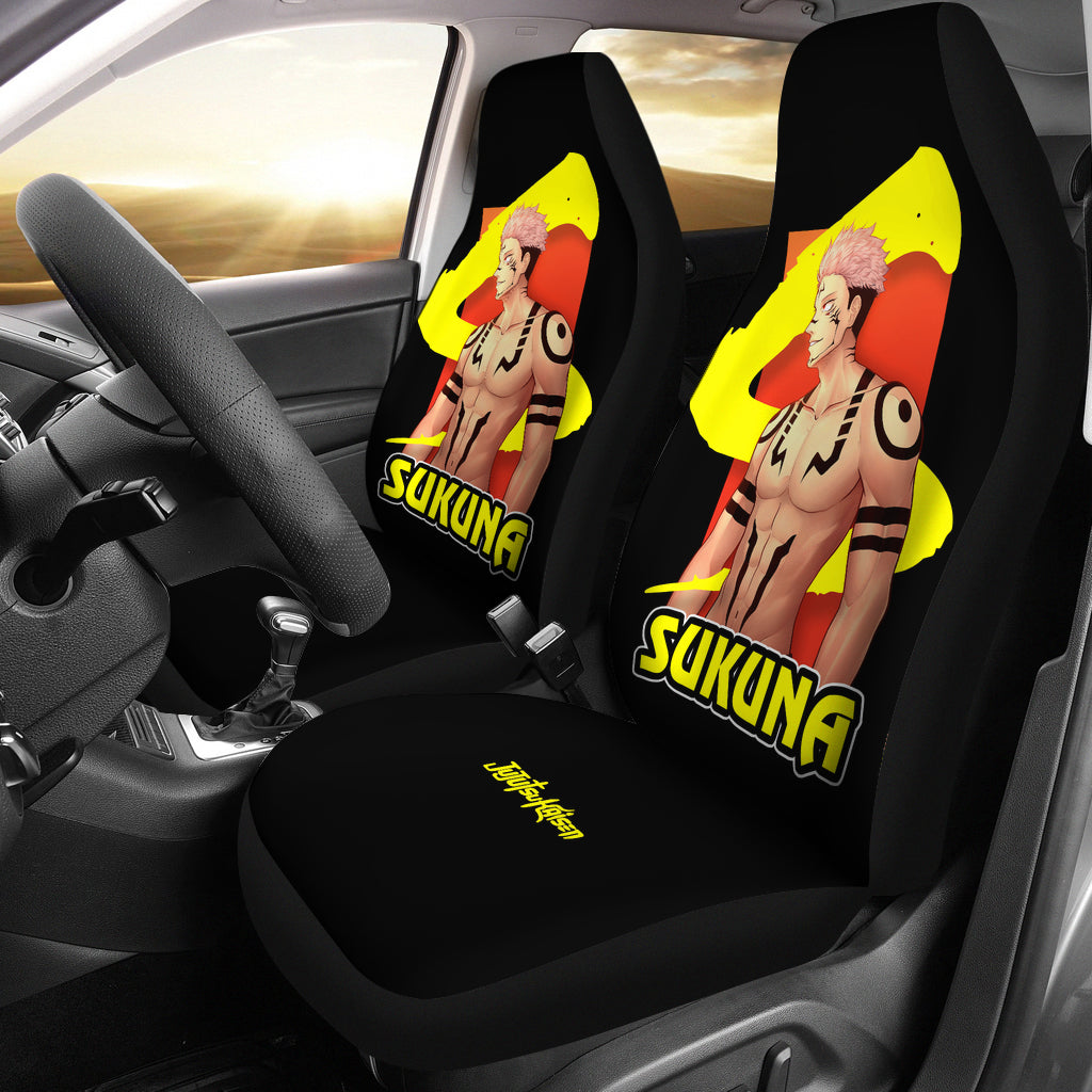 Sukuna Anime Fan Car Seat Covers Fan Art Jujutsu KaiSen Anime Otoku Seat Covers Ci0207