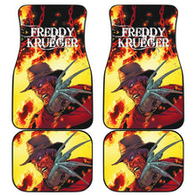 Load image into Gallery viewer, Horror Movie Car Floor Mats | Freddy Krueger Flaming In Fire Car Mats Ci082721