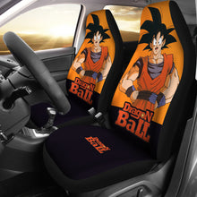 Load image into Gallery viewer, Dragon Ball Anime Car Seat Covers | Smiling Son Goku Orange Seat Covers Ci100804