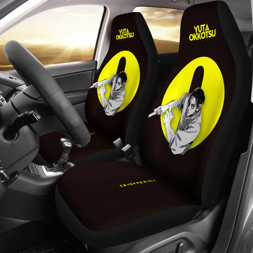 Yuta Okkotsu Yellow Car Seat Covers Jujutsu Kaisen Anime Seat Covers