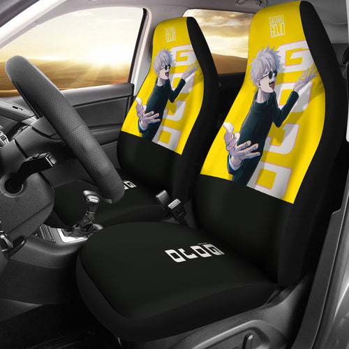 Satoru Gojo Funny Jujutsu KaiSen Car Seat Covers Anime Seat Covers Ci0629